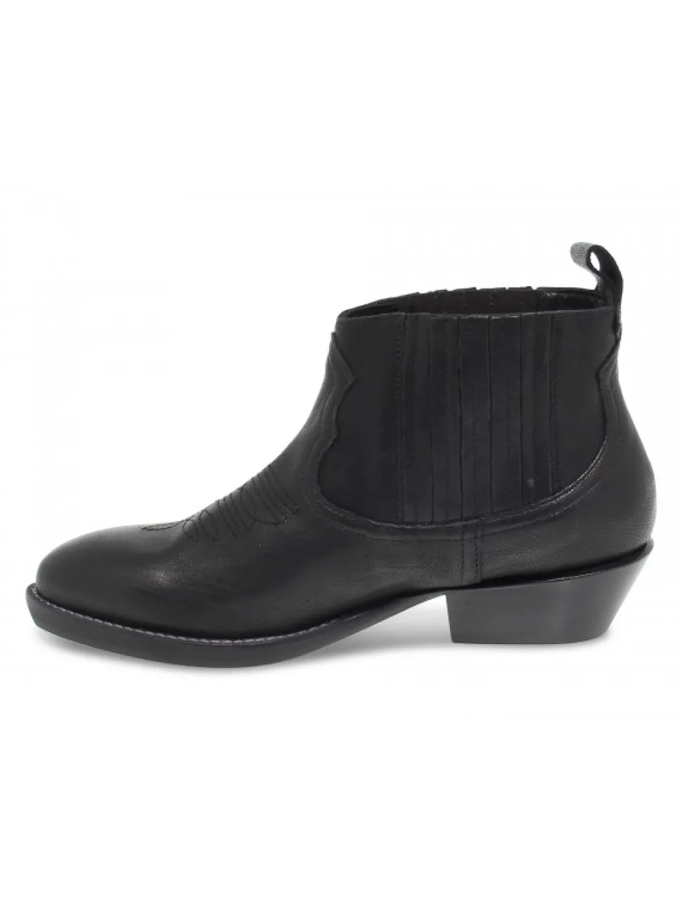 Ame Ankle Boot In Black Leather^Women Ankle Boots