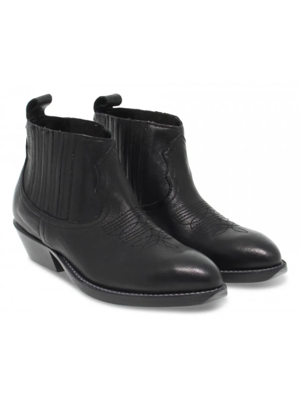 Ame Ankle Boot In Black Leather^Women Ankle Boots
