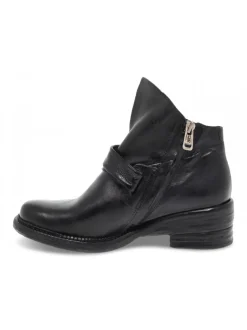 A.S.98 Ankle Boot In Black Leather^Women Ankle Boots