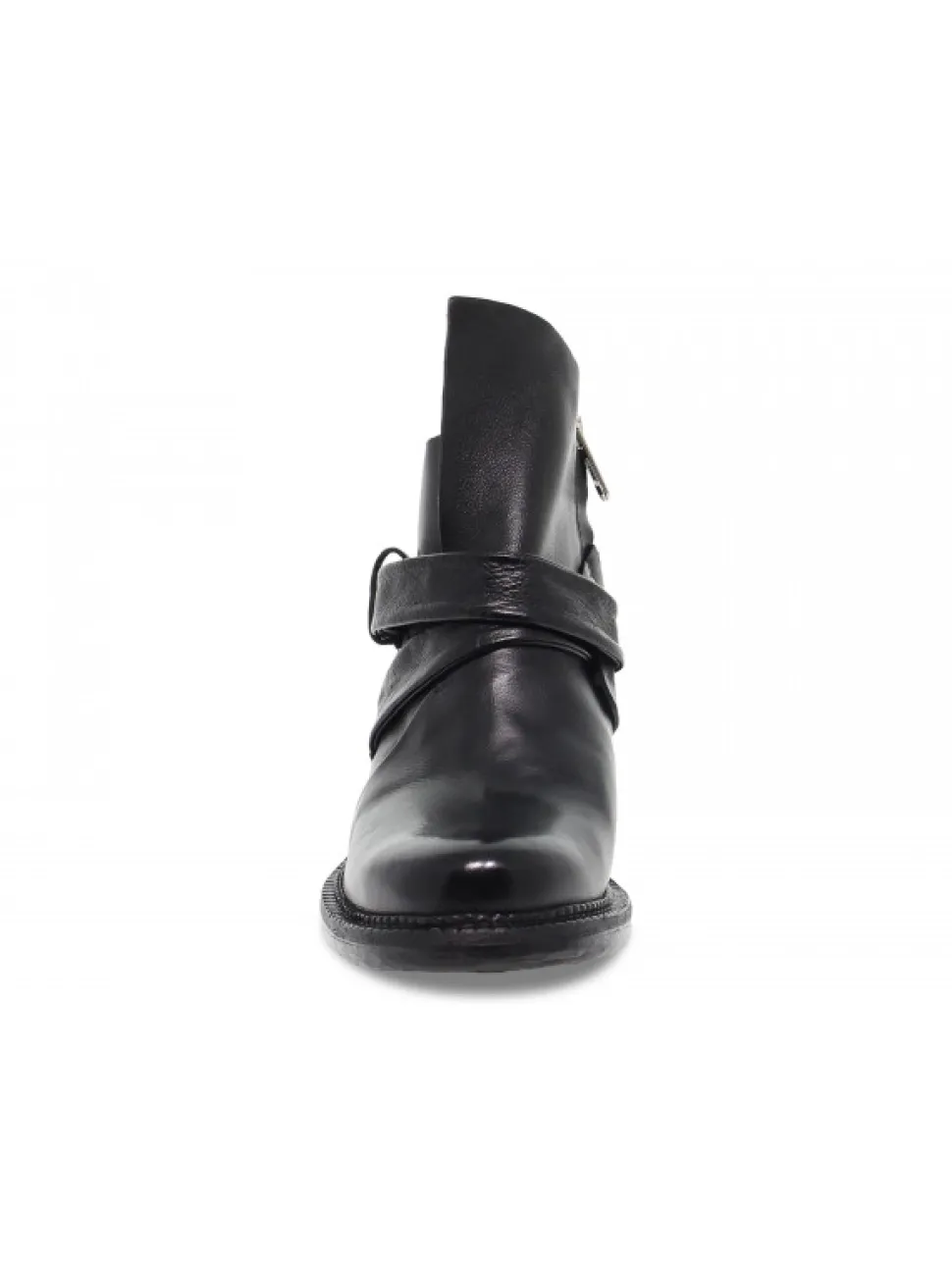 A.S.98 Ankle Boot In Black Leather^Women Ankle Boots