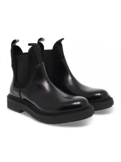 Bikkembergs Ankle Boot Chelsea Zorian In Black Leather^Men Ankle Boots