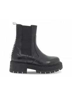 Bikkembergs Ankle Boot Stile Inglese In Black Leather^Women Ankle Boots