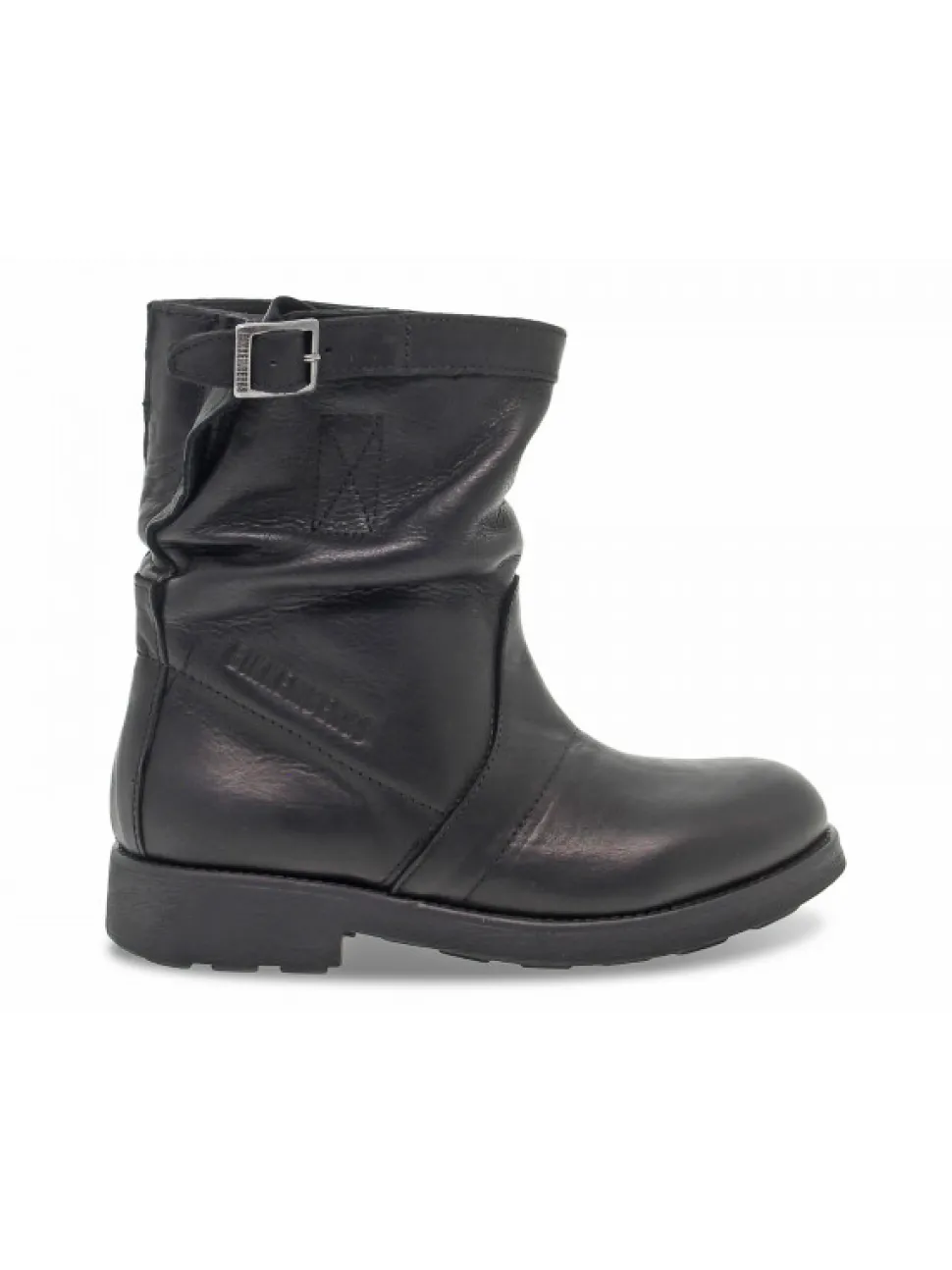 Bikkembergs Ankle Boot Vintage Biker Ex-Violante In Black Leather^Women Ankle Boots
