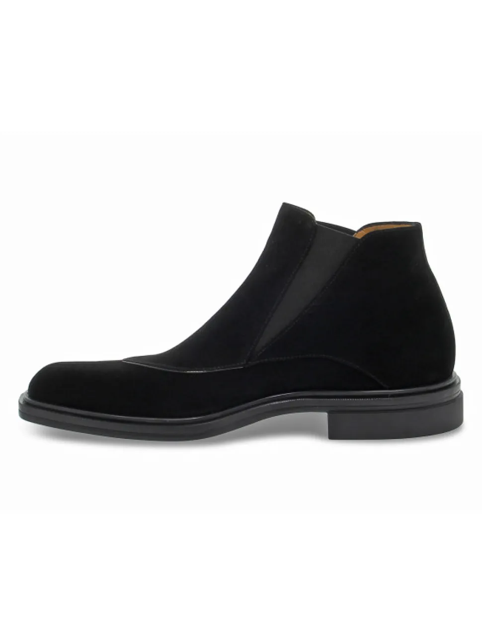 Cesare Paciotti Ankle Boot Beatles Stile Inglese In Black Suede Leather^Men Ankle Boots