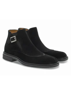 Cesare Paciotti Ankle Boot Beatles Stile Inglese In Black Suede Leather^Men Ankle Boots