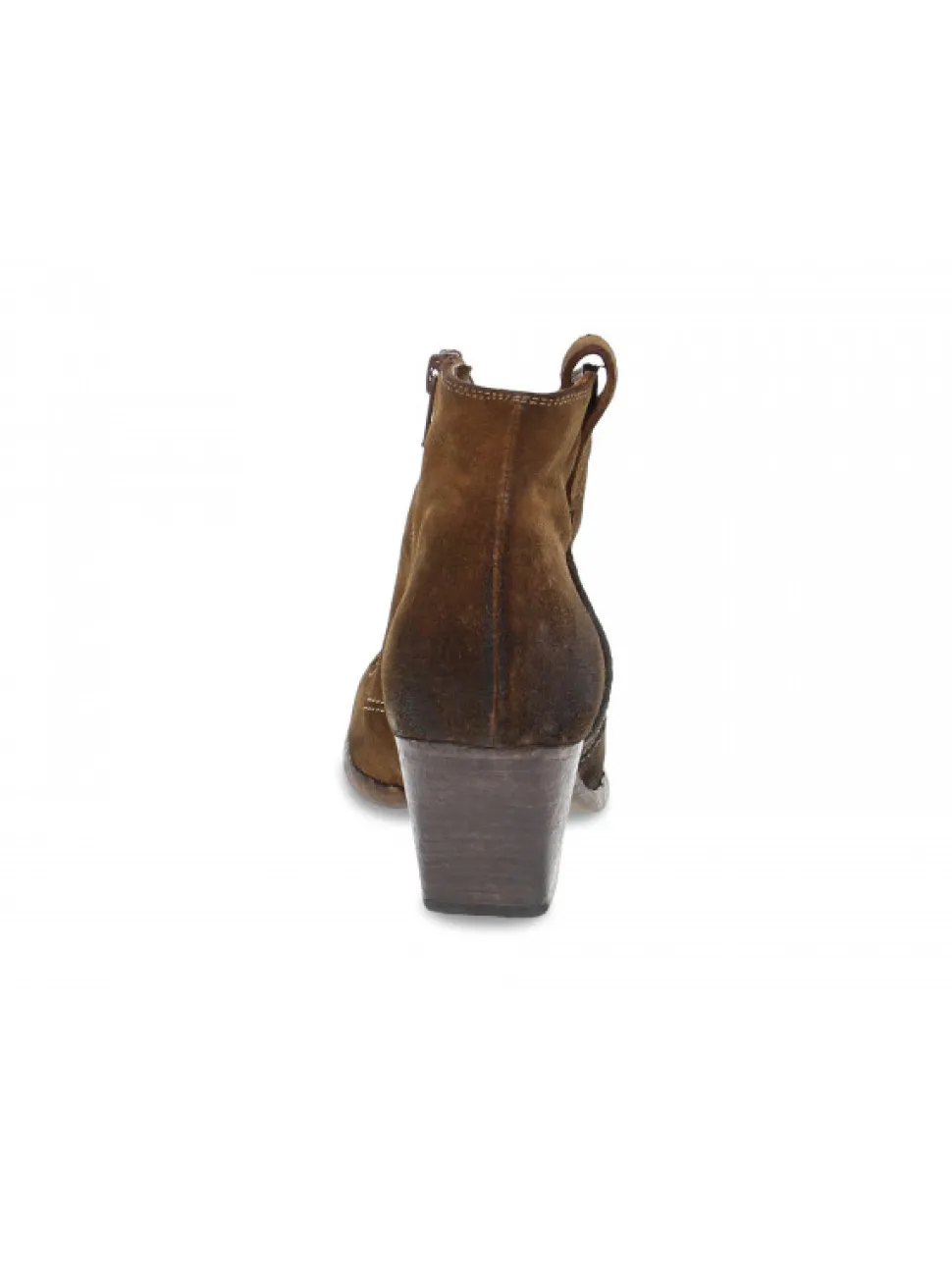 Elena Iachi Ankle Boot Mid Wash In Hazelnut Velor^Women Ankle Boots