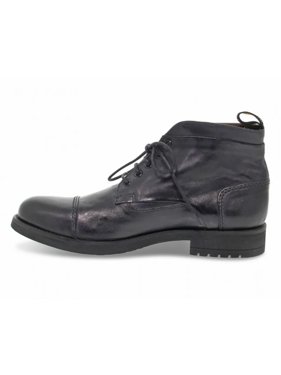 Jp David Ankle Boot Stile Inglese In Anthracite Leather^Men Ankle Boots