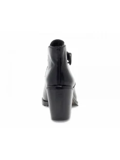 Jp David Ankle Boot Texanino Svasato In Black Leather^Women Ankle Boots