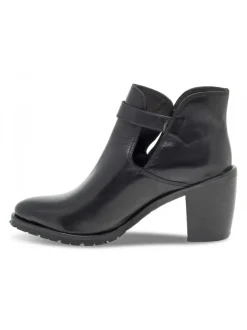 Jp David Ankle Boot Texanino Svasato In Black Leather^Women Ankle Boots