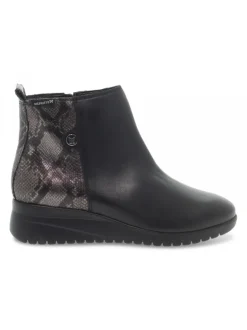 Mephisto Ankle Boot Vittoria In Black Laminate^Women Ankle Boots
