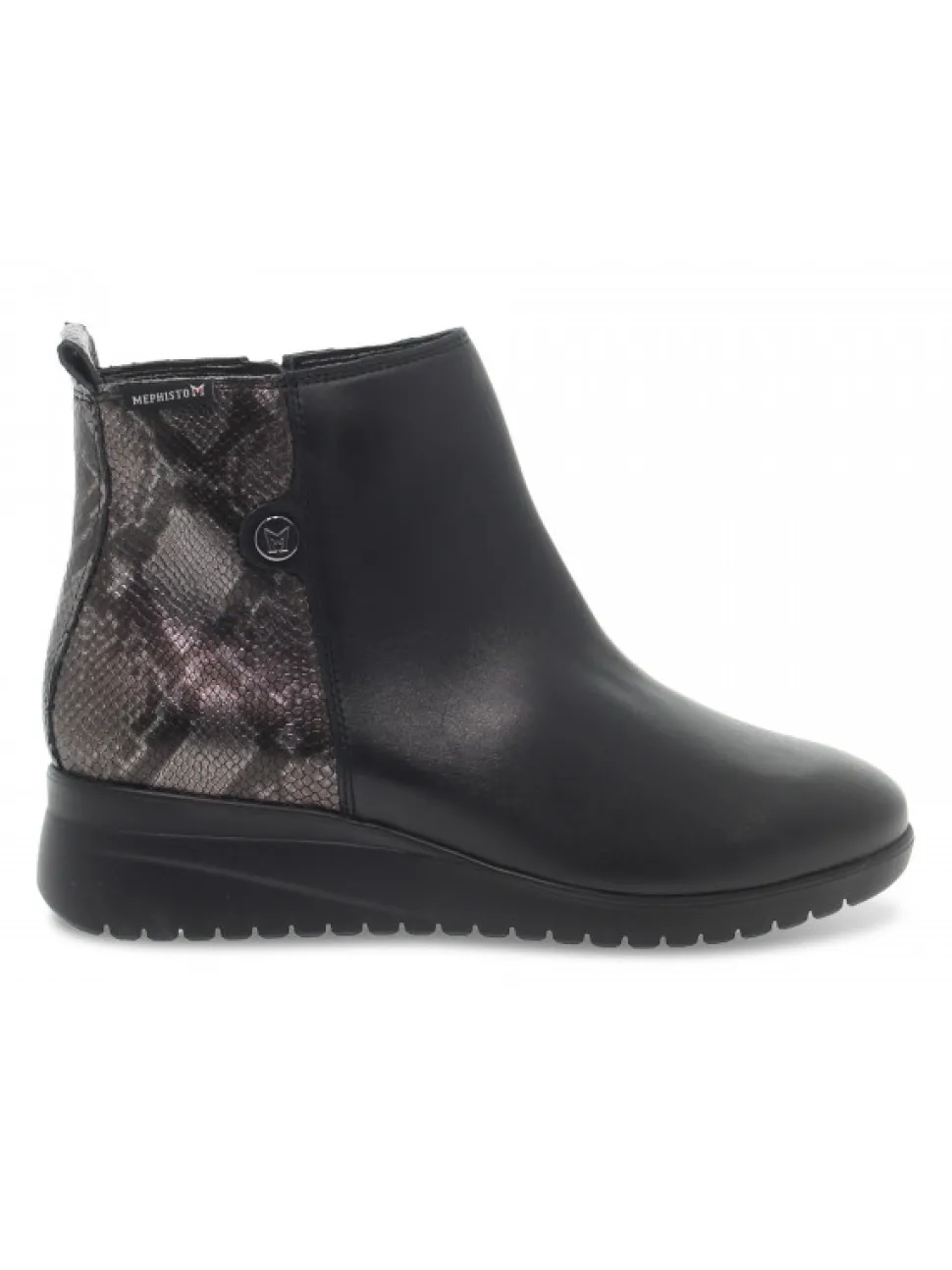 Mephisto Ankle Boot Vittoria In Black Laminate^Women Ankle Boots