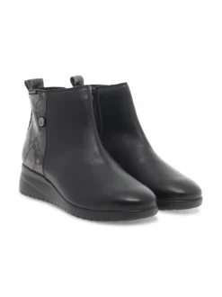 Mephisto Ankle Boot Vittoria In Black Laminate^Women Ankle Boots