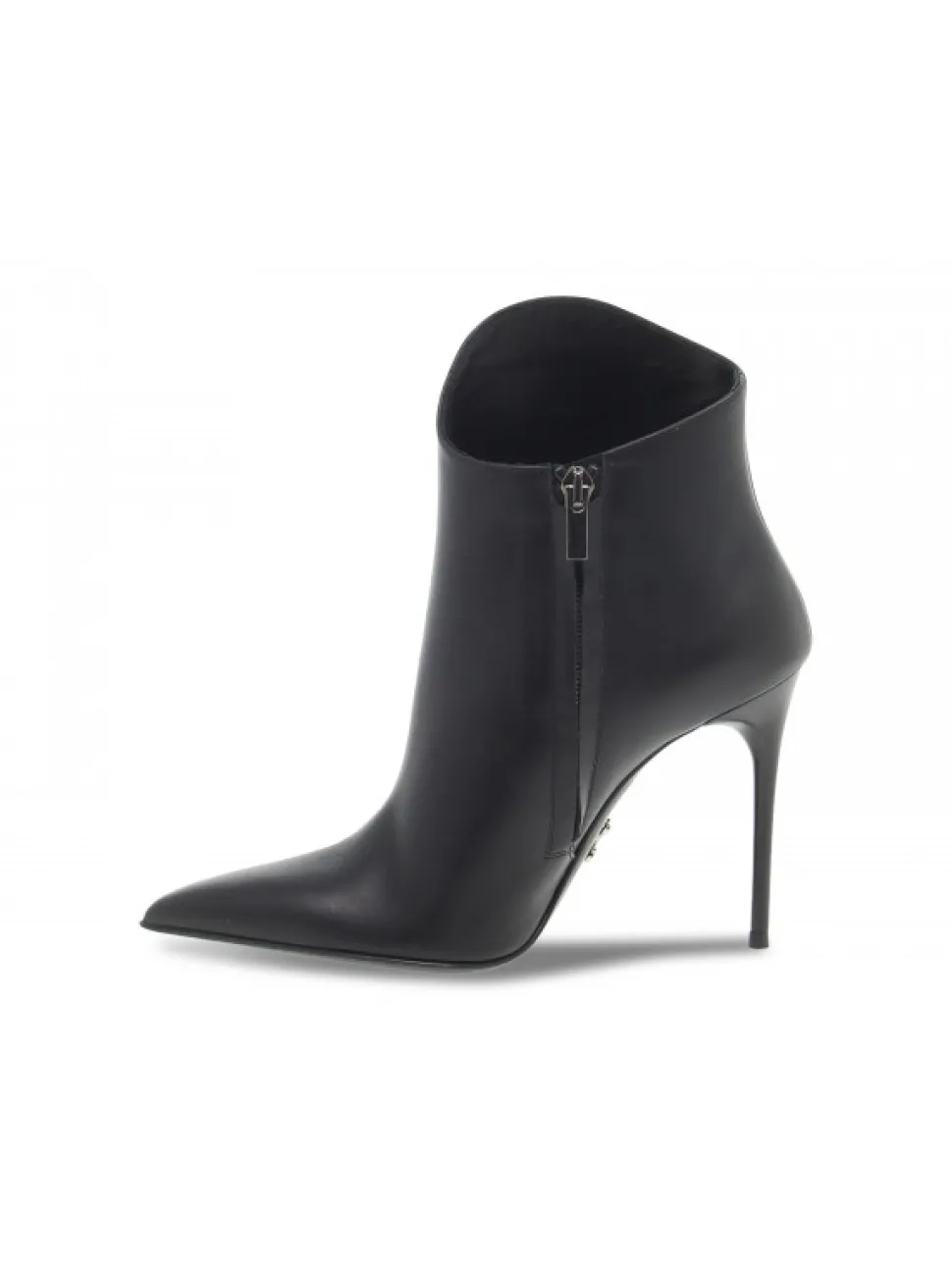Sergio Levantesi Ankle Boot Asimmetrico In Black Leather^Women Ankle Boots
