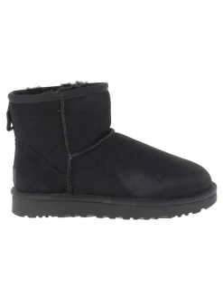 UGG Australia Ankle Boot Mini Classic Ii Black In Black Suede Leather^Women Ankle Boots