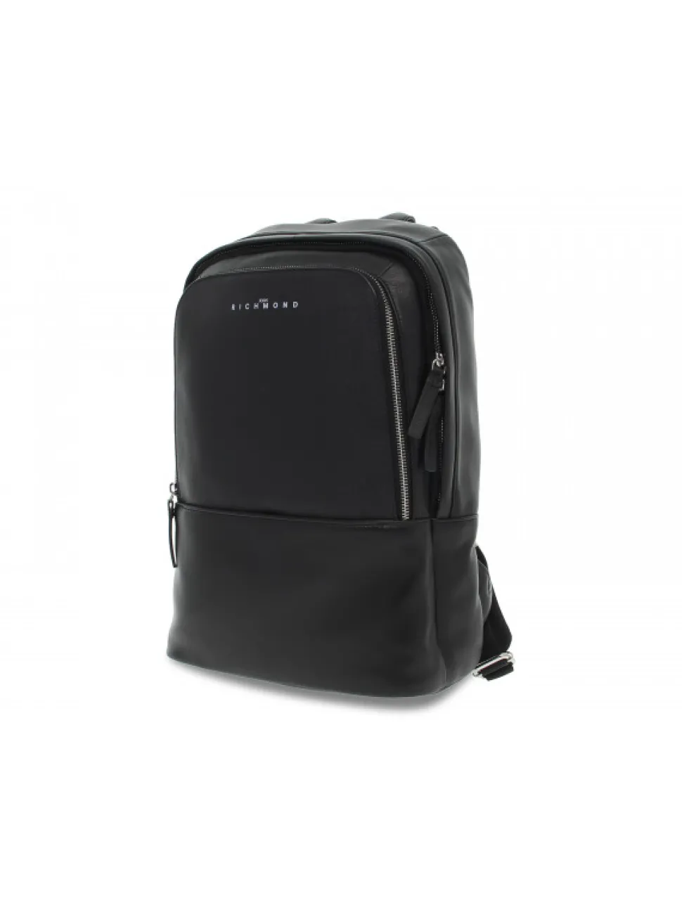 John Richmond Backpack Backpack In Black Leather^Men Backpacks
