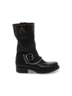A.S.98 Boot In Black Leather^Women Boots