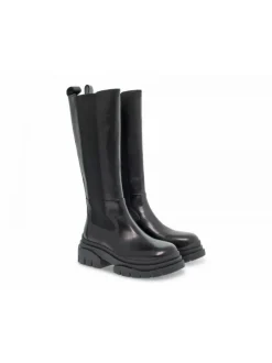Ash Boot Stone Boot In Black Leather^Women Boots