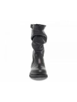 Bikkembergs Boot Vintage Biker Ex-Vietta In Black Leather^Women Boots