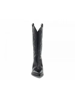 Elena Iachi Boot Sax Wash Con Ricamo In Black Leather^Women Boots