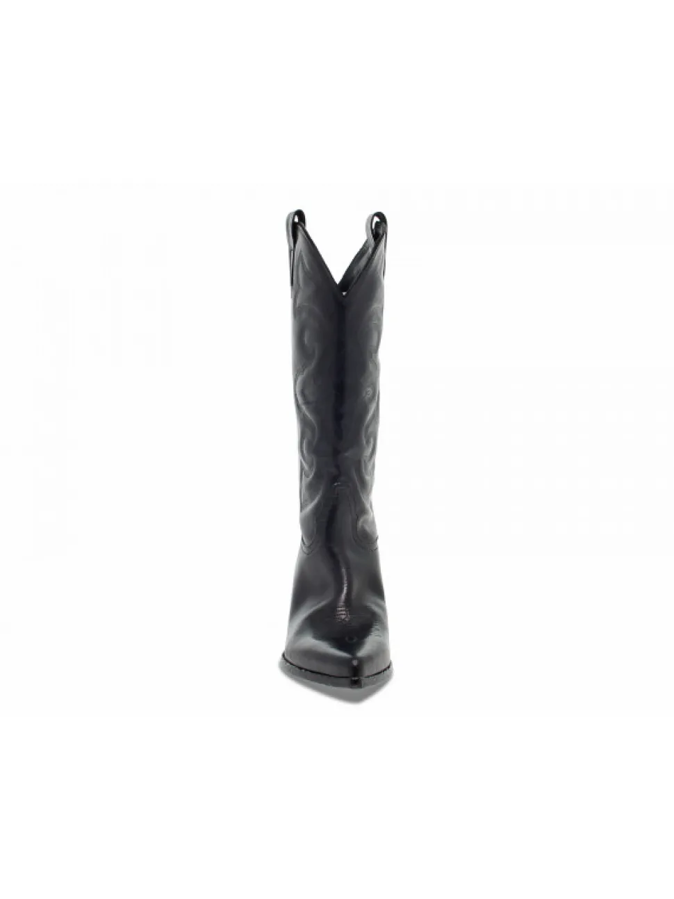 Elena Iachi Boot Sax Wash Con Ricamo In Black Leather^Women Boots