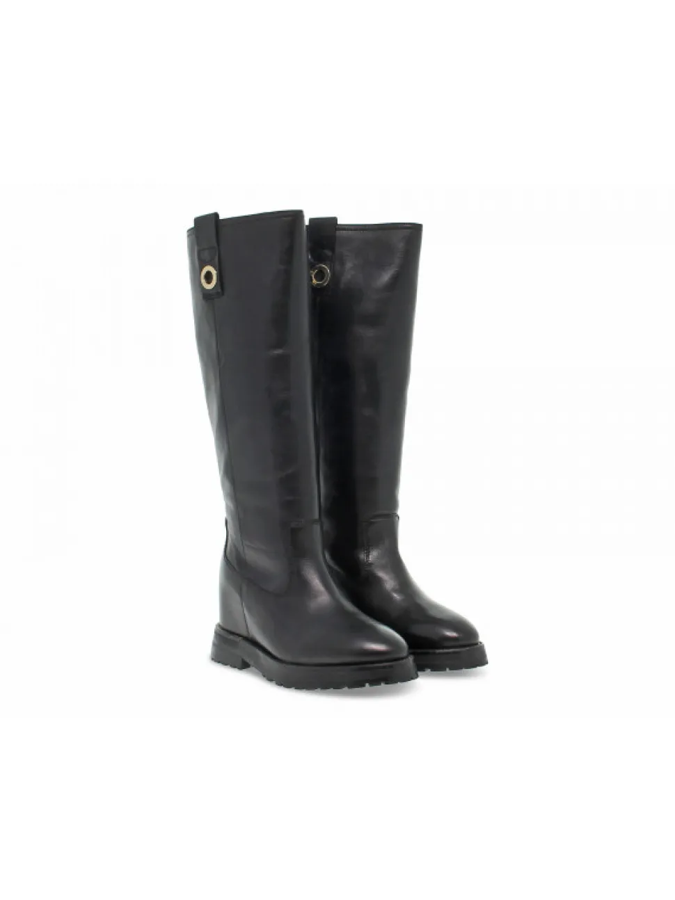 Emanuèlle Vee Boot Emanuelle Vee Zeppa Interna New Crust In Black Leather^Women Boots