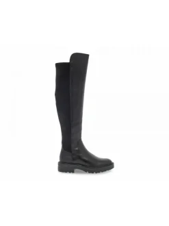 Guess Boot Carmen In Black Leather^Women Boots