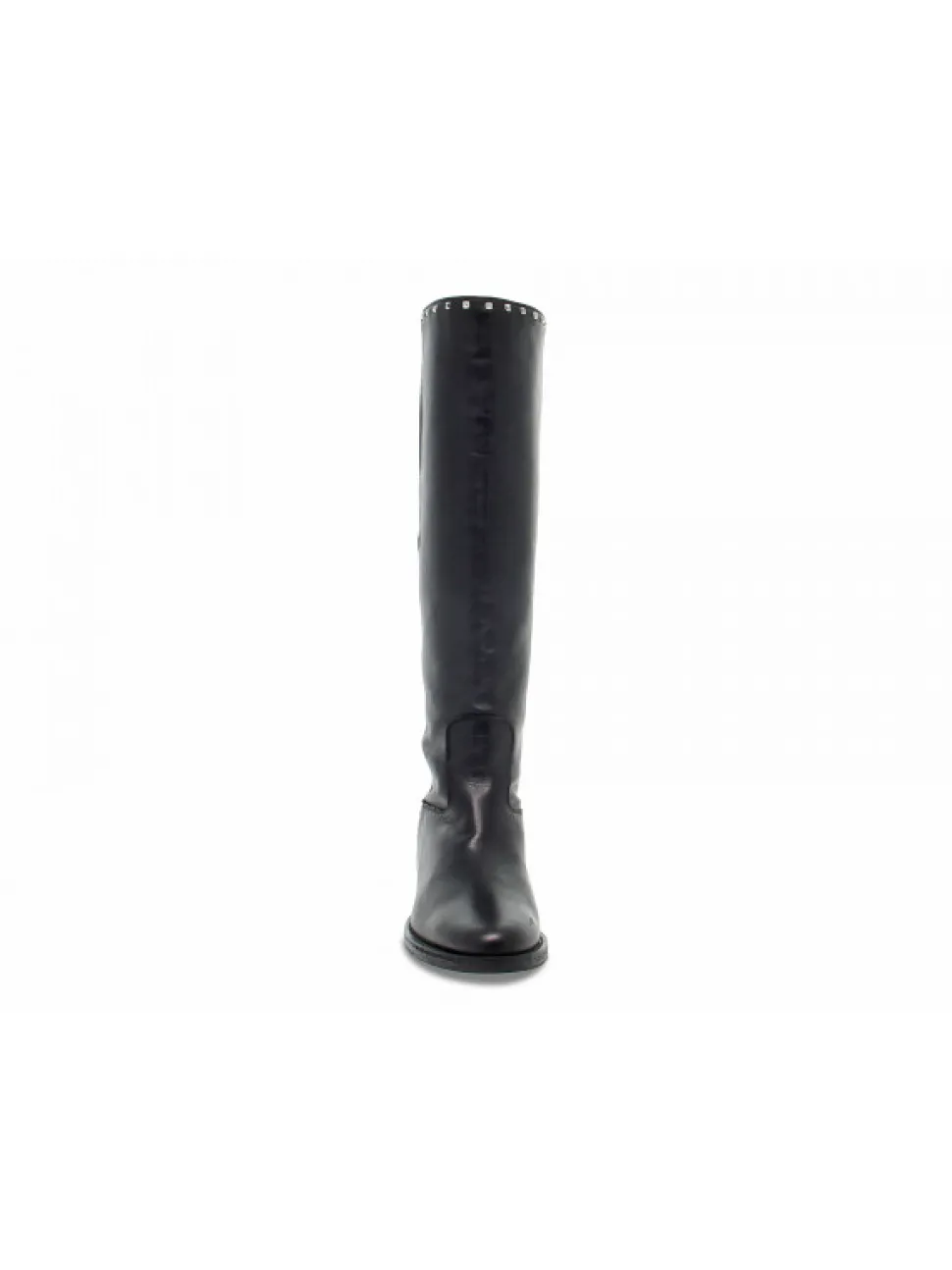 Via Roma 15 Boot Zeppa Interna Spacco Profilo Piramidi In Black Leather^Women Boots