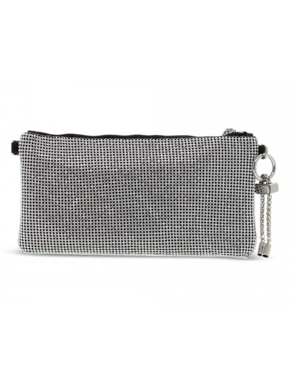 Rebelle Clutch Brighty Pochette Mini Crystal Silver In Silver Crystal^Women Clutches
