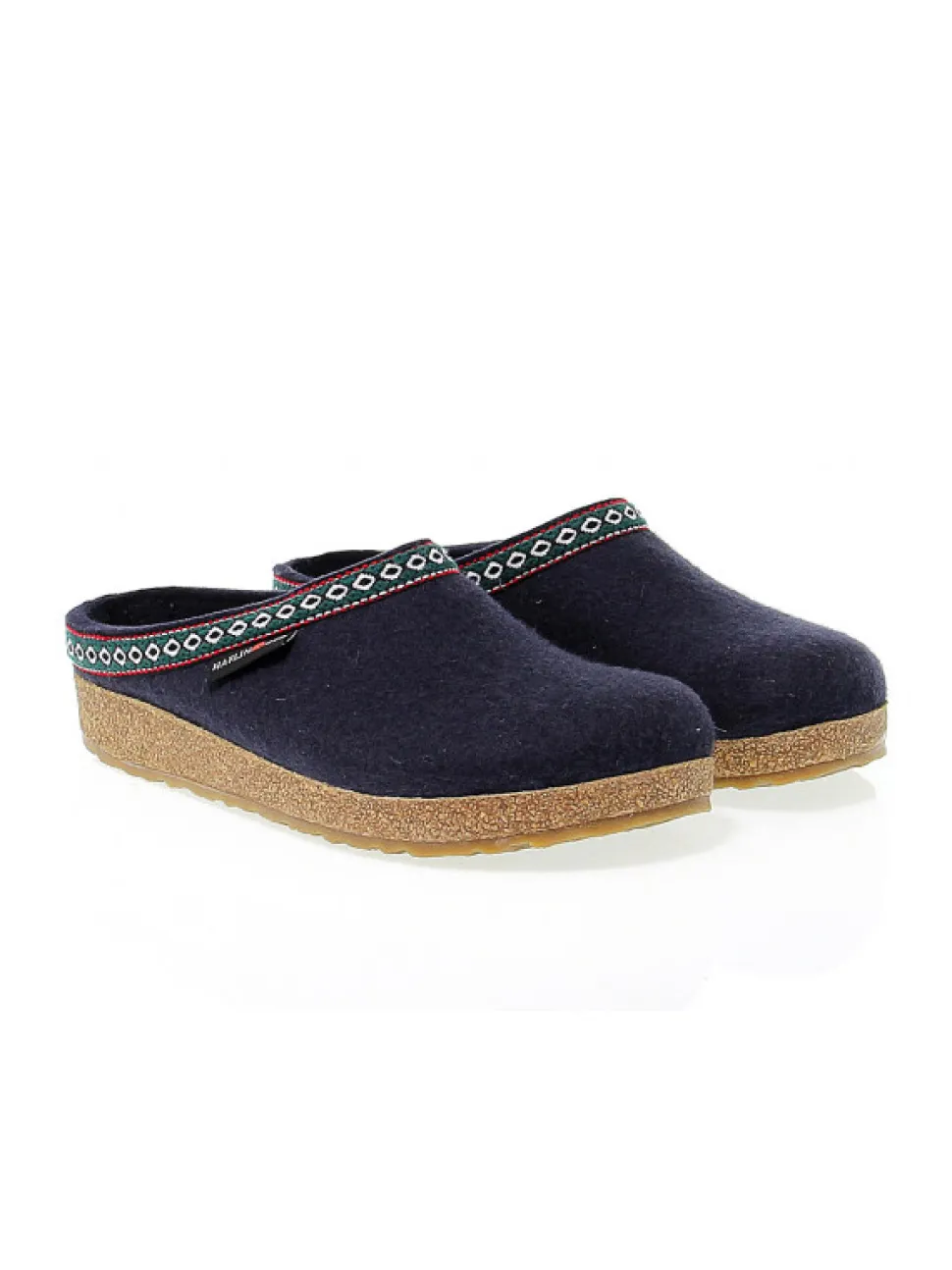 Haflinger Flat Sandals Franzl Mittelblau Wollfilz In Blue Fabric^Women Flat Sandals