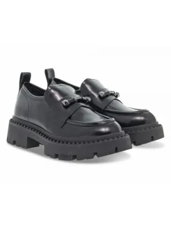 Ash Flat Shoe Genial Jack In Black Brushed^Women Flat Shoes