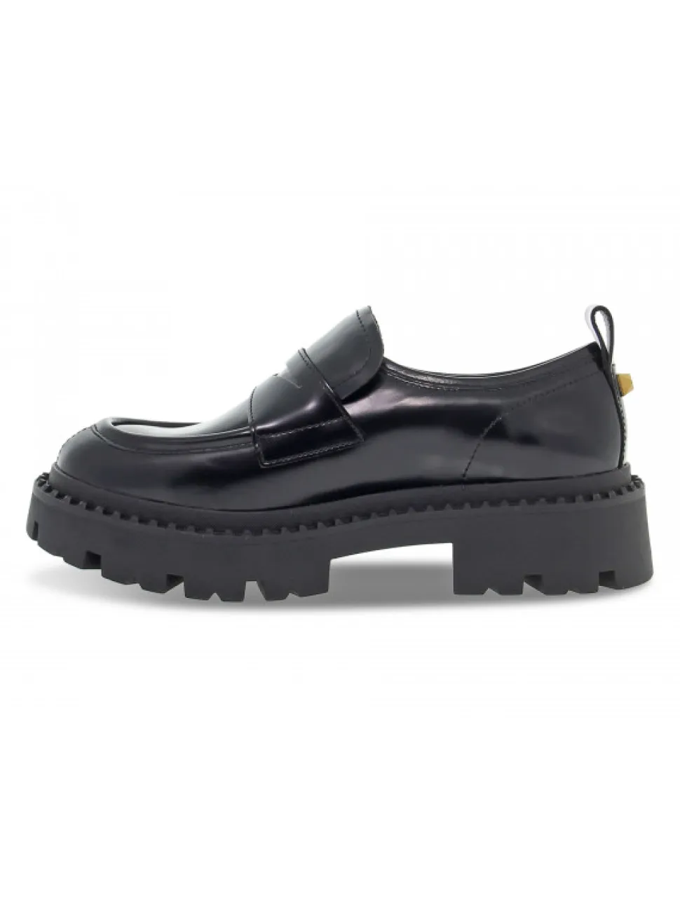 Ash Flat Shoe Genial Stud In Black Brushed^Women Flat Shoes