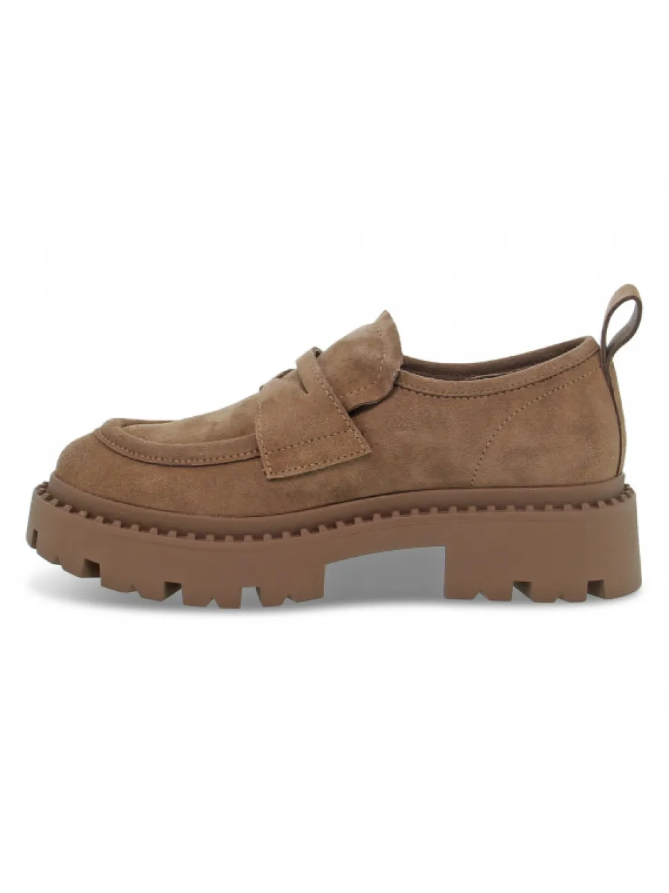 Ash Flat Shoe Plato' In Beige Suede Leather^Women Flat Shoes