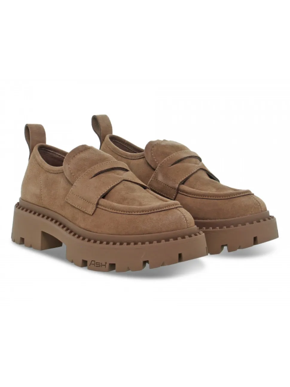 Ash Flat Shoe Plato' In Beige Suede Leather^Women Flat Shoes
