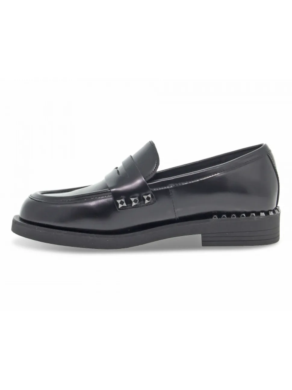 Ash Flat Shoe Whisper Studs In Black Brushed^Women Flat Shoes