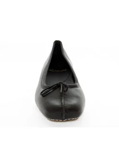 Clarks Flat Shoe Freckle Ice In Black Leather^Women Flat Shoes