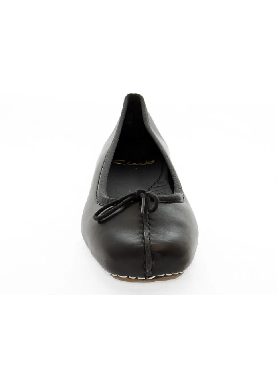 Clarks Flat Shoe Freckle Ice In Black Leather^Women Flat Shoes