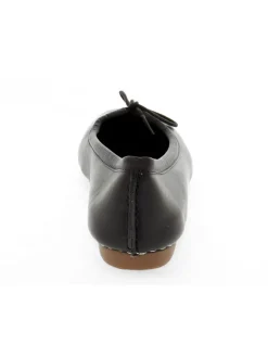 Clarks Flat Shoe Freckle Ice In Black Leather^Women Flat Shoes