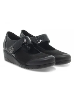 Mephisto Flat Shoe Bathilda Mobils Ergonomic In Black Printed^Women Flat Shoes