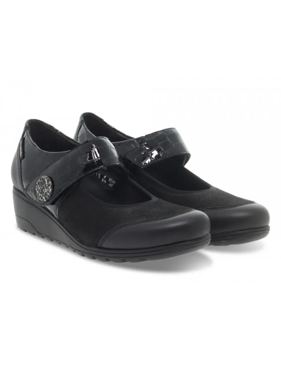 Mephisto Flat Shoe Bathilda Mobils Ergonomic In Black Printed^Women Flat Shoes