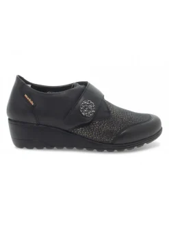 Mephisto Flat Shoe Branda Mobils Ergonomic In Black Laminate^Women Flat Shoes