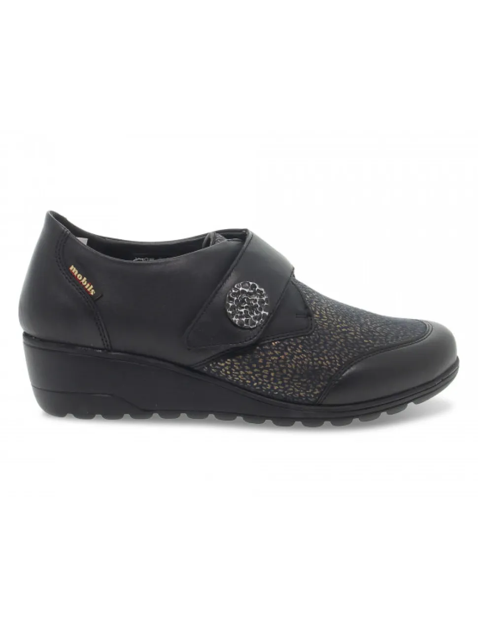 Mephisto Flat Shoe Branda Mobils Ergonomic In Black Laminate^Women Flat Shoes