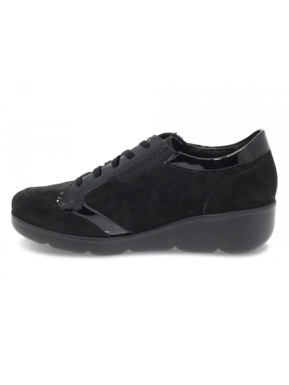 Mephisto Flat Shoe Gladice Mobils Ergonomic In Black Suede Leather^Women Flat Shoes