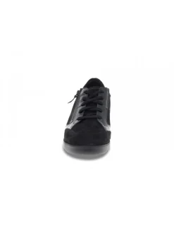 Mephisto Flat Shoe Gladice Mobils Ergonomic In Black Suede Leather^Women Flat Shoes