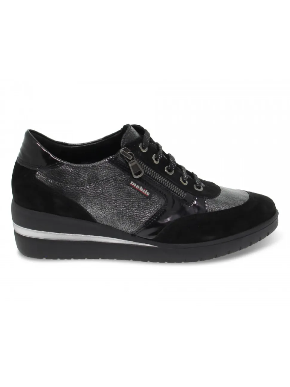 Mephisto Flat Shoe Patrizia Mobils Ergonomic In Black Suede Leather^Women Flat Shoes