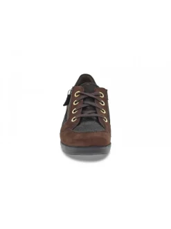 Mephisto Flat Shoe Sanah Mobils Ergonomic In Brown Suede Leather^Women Flat Shoes