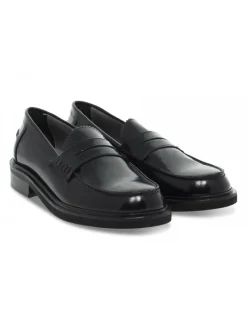 Poesie Veneziane Flat Shoe Stile Inglese College In Black Brushed^Women Flat Shoes