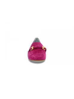 Poesie Veneziane Flat Shoe Gucci New Dandy In Fuchsia Suede Leather^Women Flat Shoes