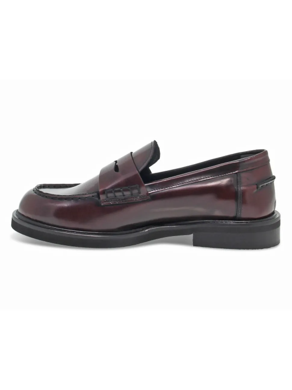 Poesie Veneziane Flat Shoe Stile Inglese College In Bordeaux Brushed^Women Flat Shoes