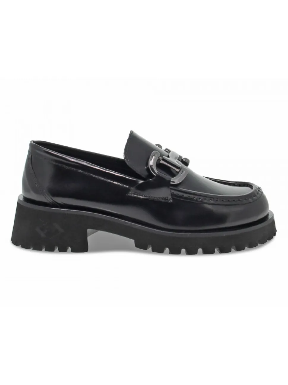 Poesie Veneziane Flat Shoe Stile Mocassino Gucci In Black Brushed^Women Flat Shoes