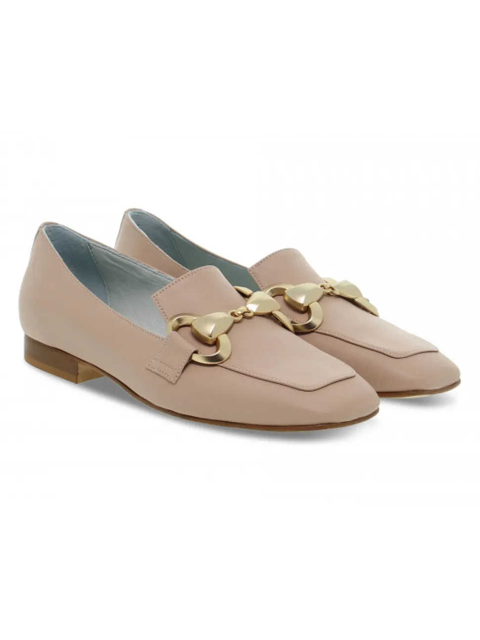 Poesie Veneziane Flat Shoe Gucci New Dandy Square In Meat Leather^Women Flat Shoes